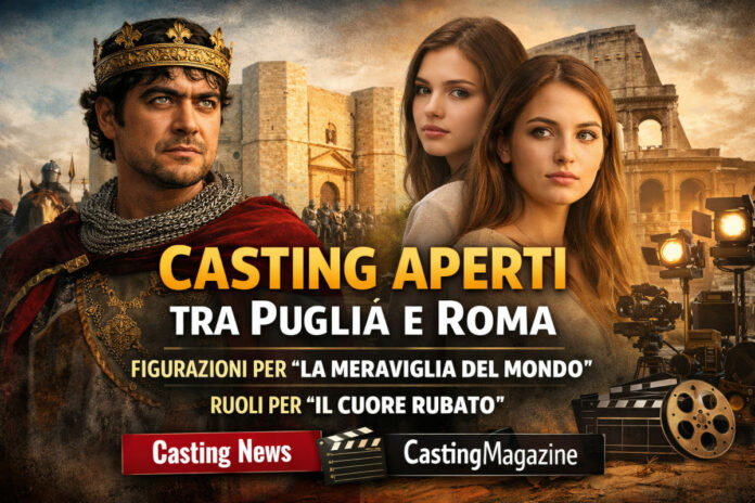 Casting aperti per due film tra Puglia e Roma Casting aperti per due film tra Puglia e Roma